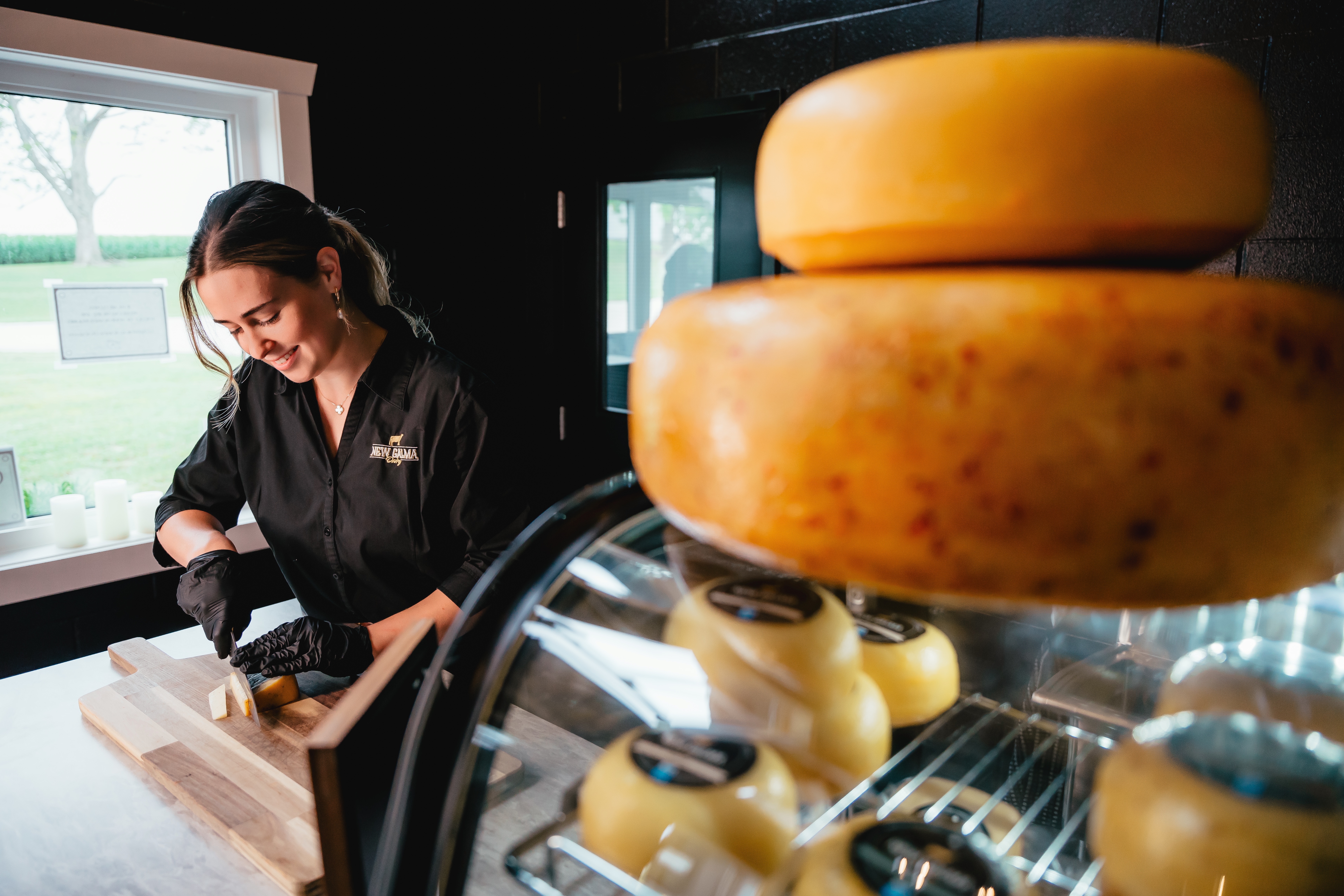 cheeseboard at Red Dragon Dairy