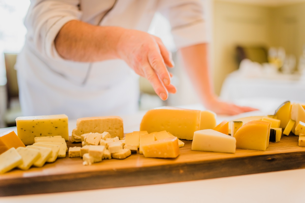 cheese board at the elm hurst inn