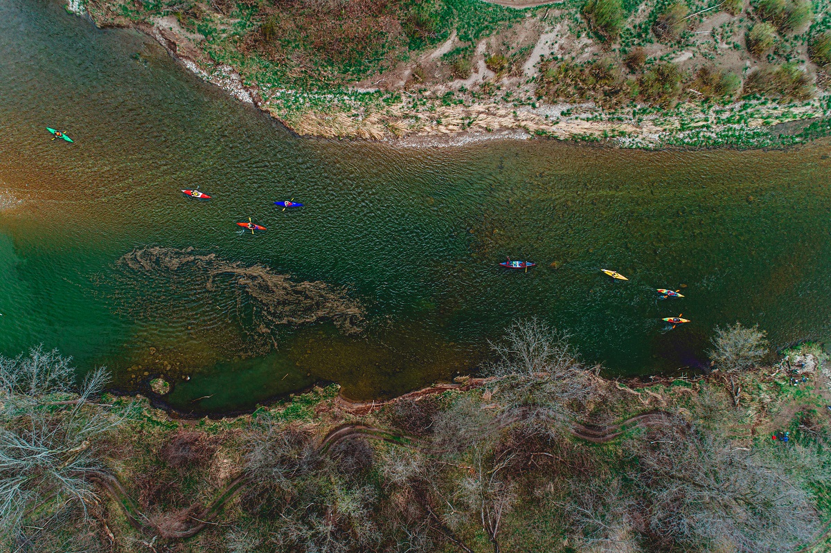 nith river overhead shot