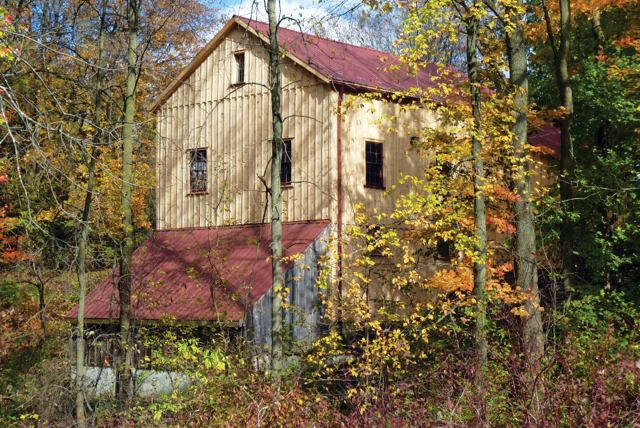 Harrington grist mill exterior