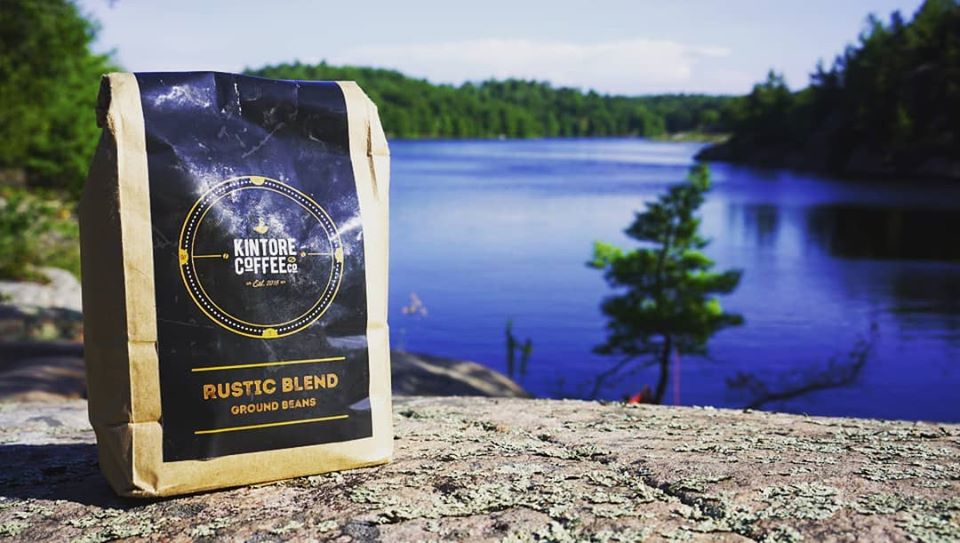 bag of kintore coffee overlooking a lake...so peacefu!