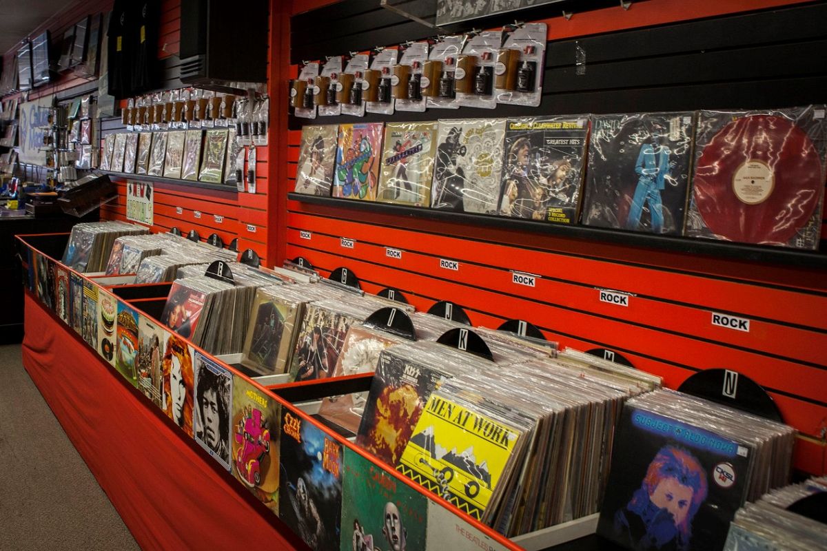 vinyl collection at the record works