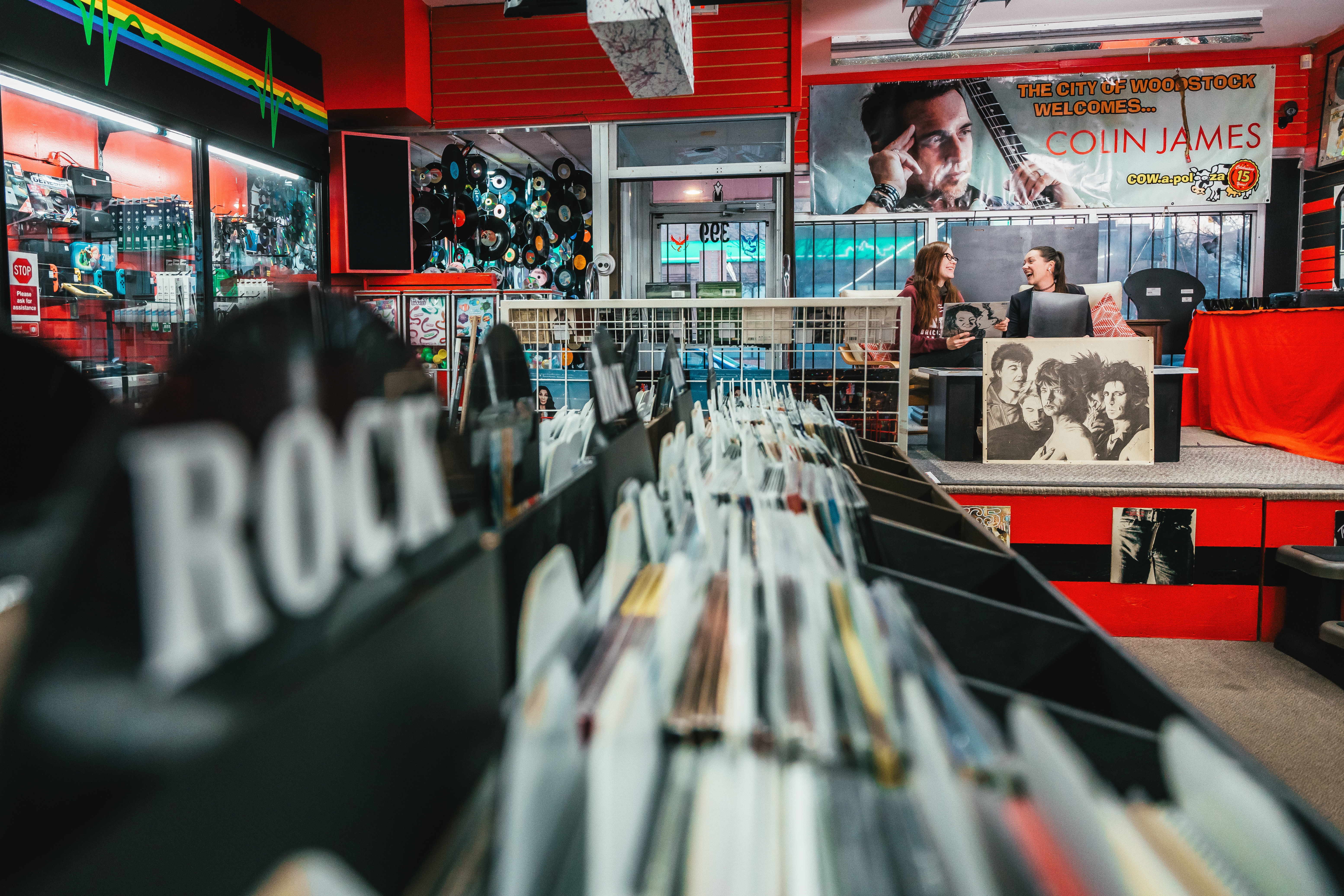vinyl records at the record works