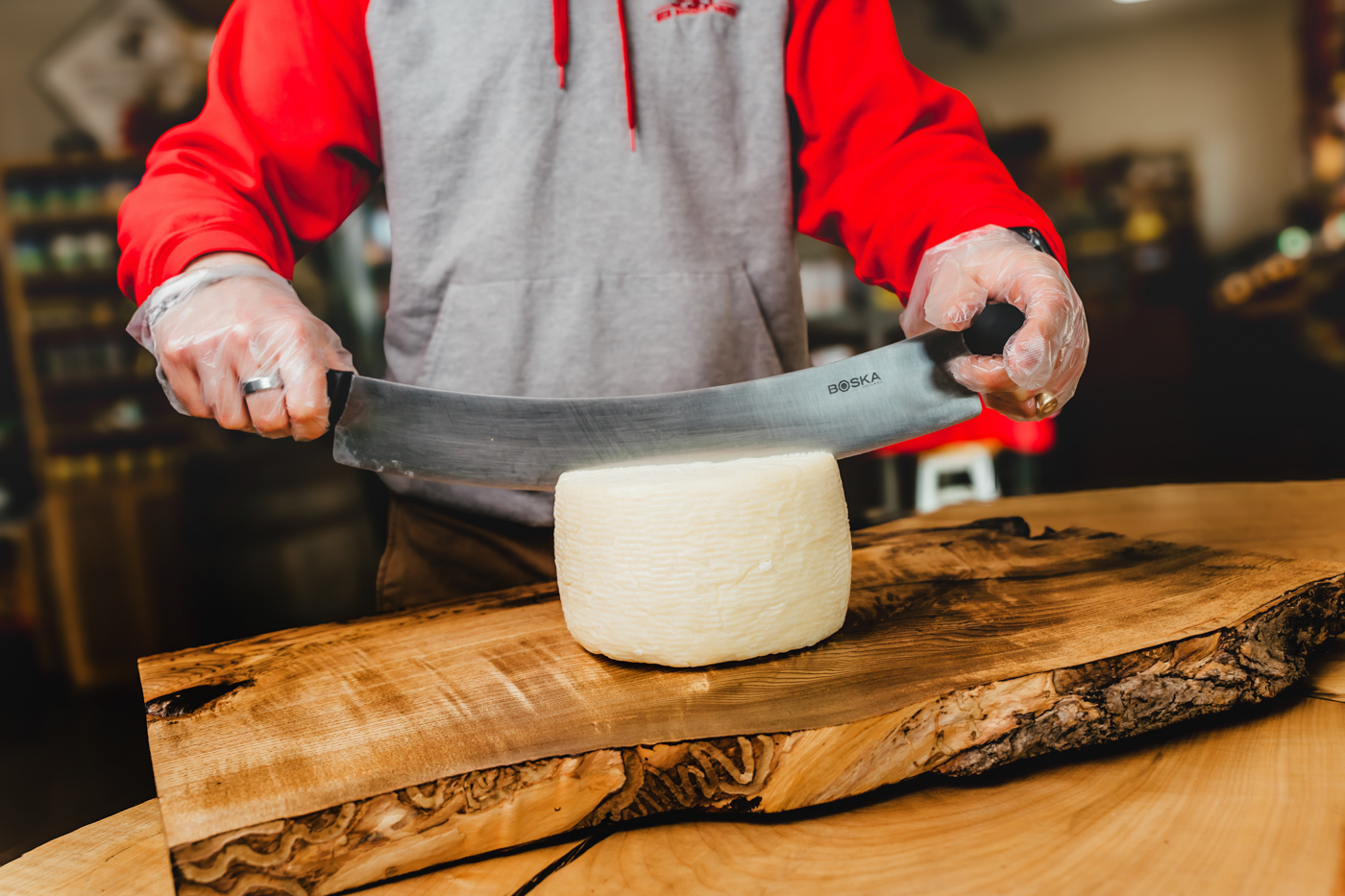 cheeseboard at Red Dragon Dairy