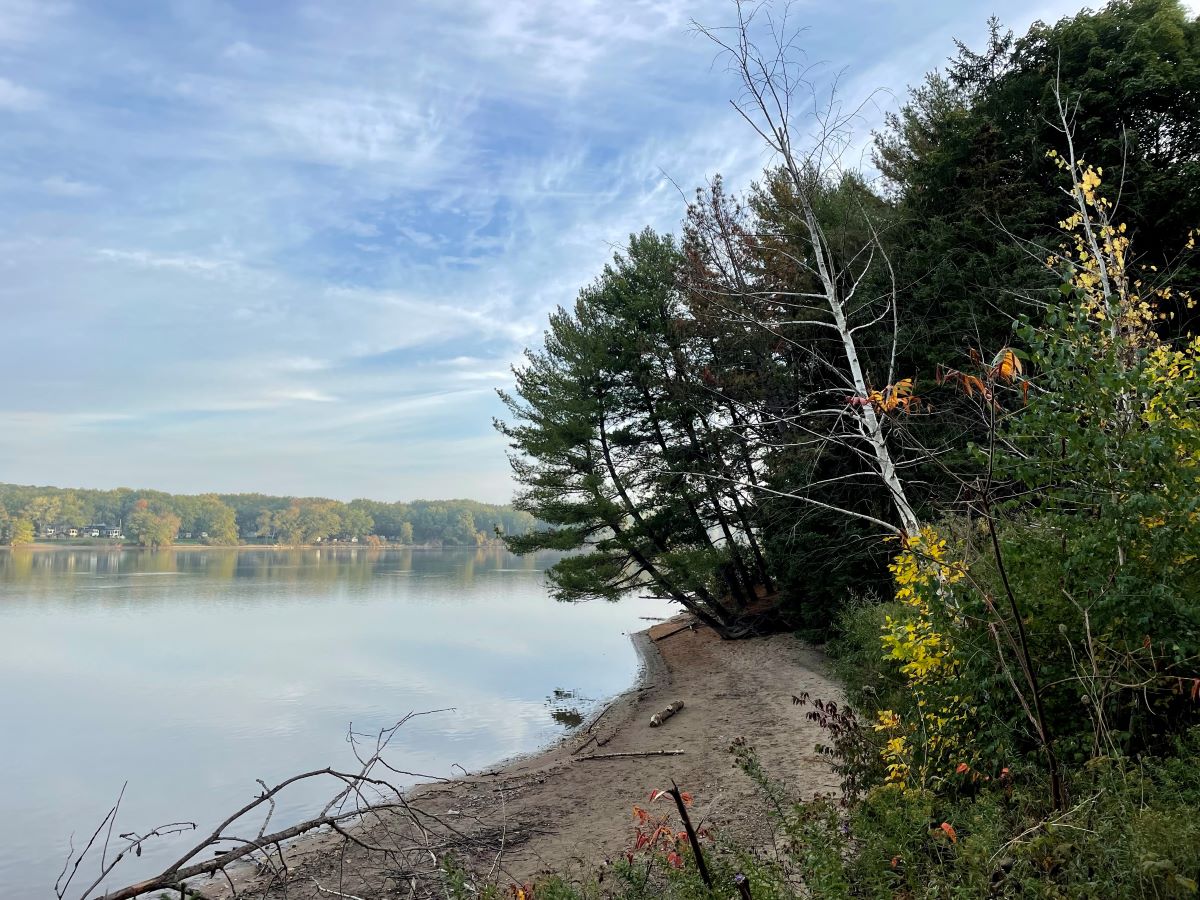 south shore trail view of the water