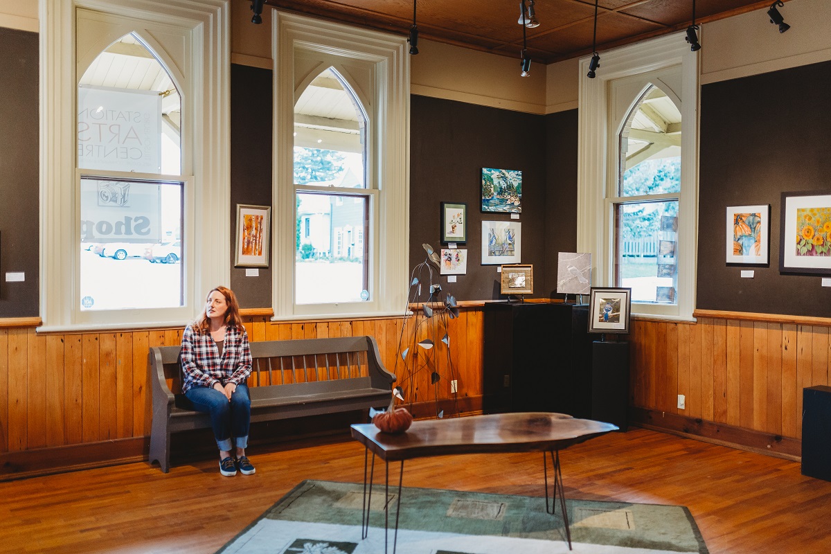 shelley in the bridge street gallery