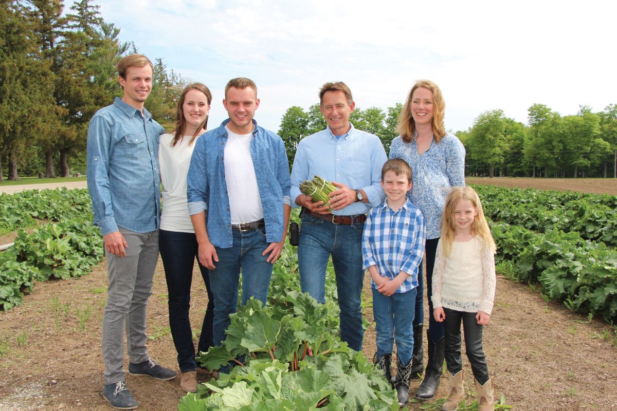 Chesney Family in a farm field