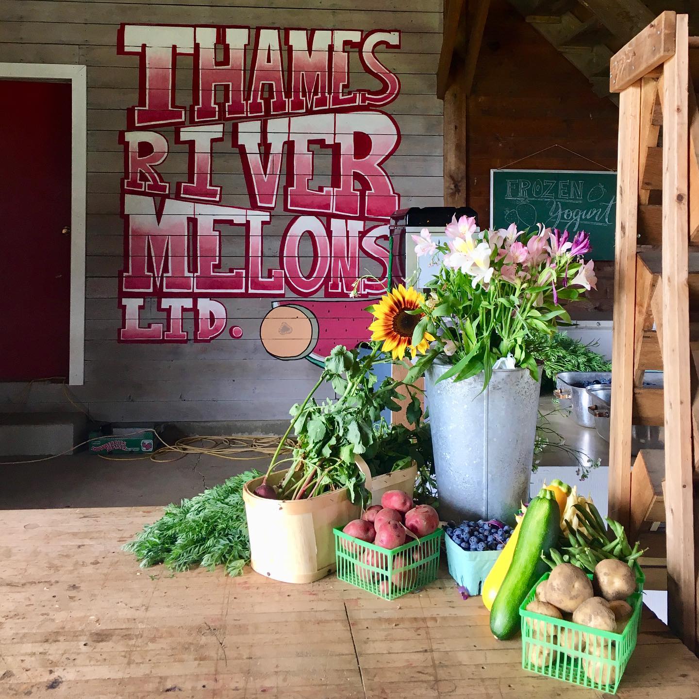 Thames River Melons market