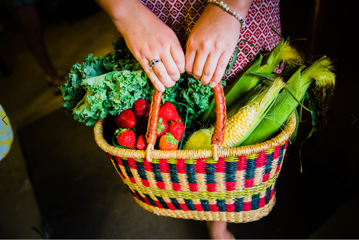 turners basket of local groceries