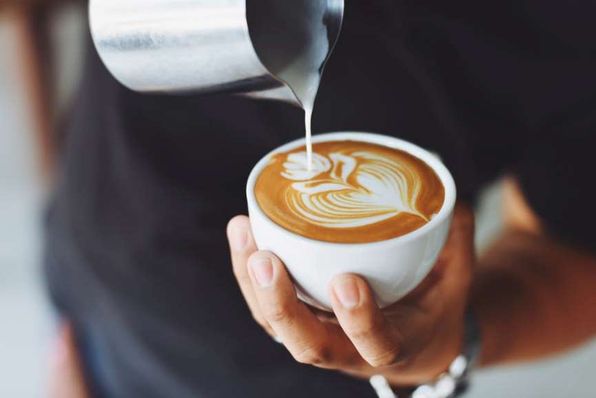 Mug with latte