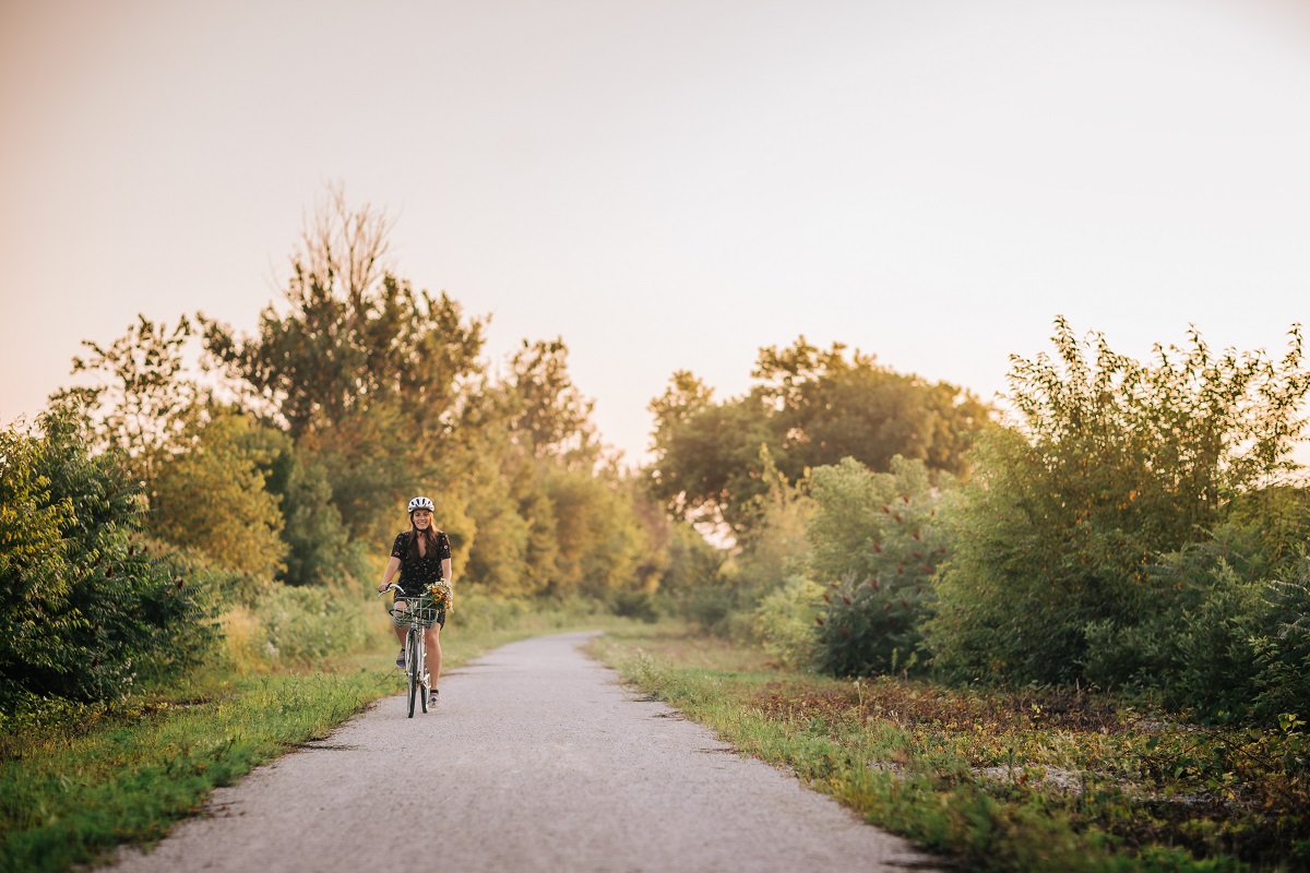 cycling trail flowers