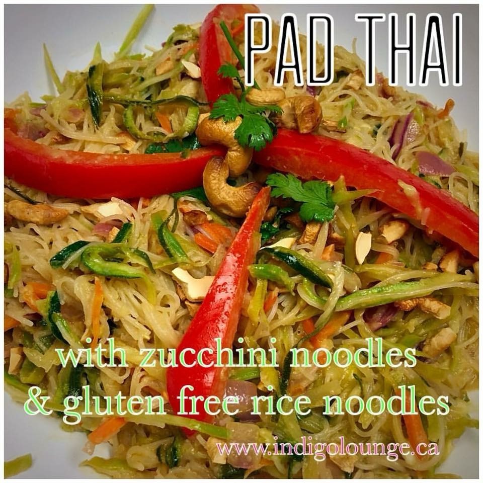 zucchini pad thai from indigo lounge