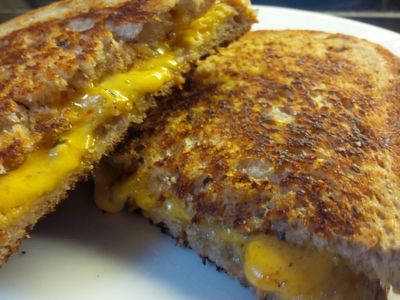 Grilled Local Cheddar Cheese & Brisket Sandwich